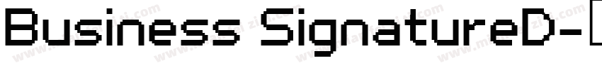 Business SignatureD字体转换